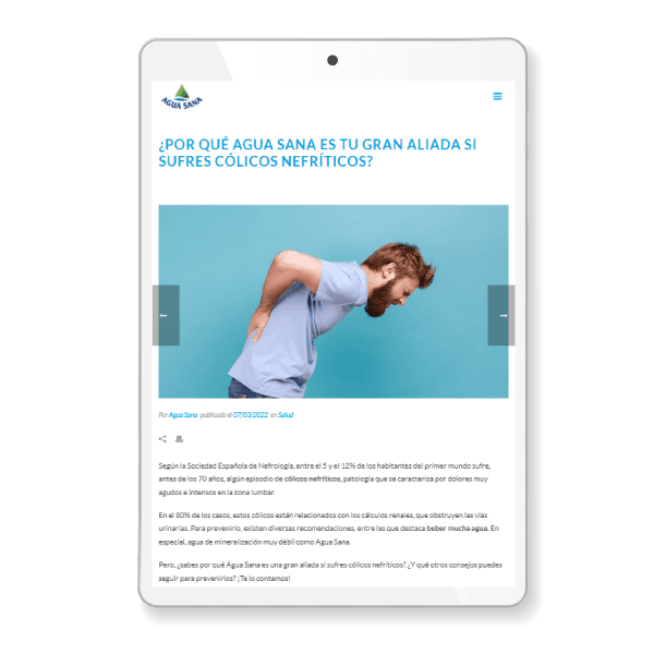 Contenido SEO Agua Sana