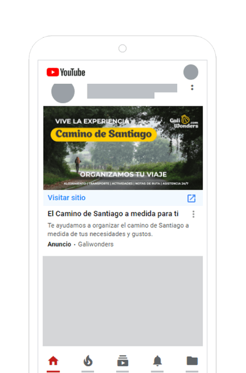 Anuncio YouTube Galiwonders